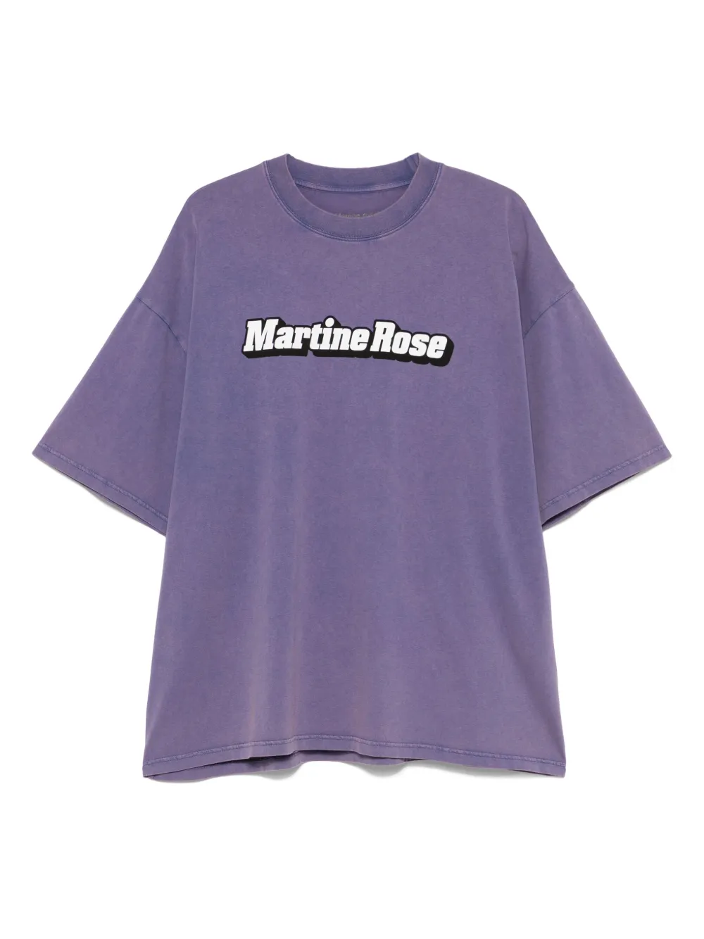 Martine Rose T-shirt met logoprint Paars