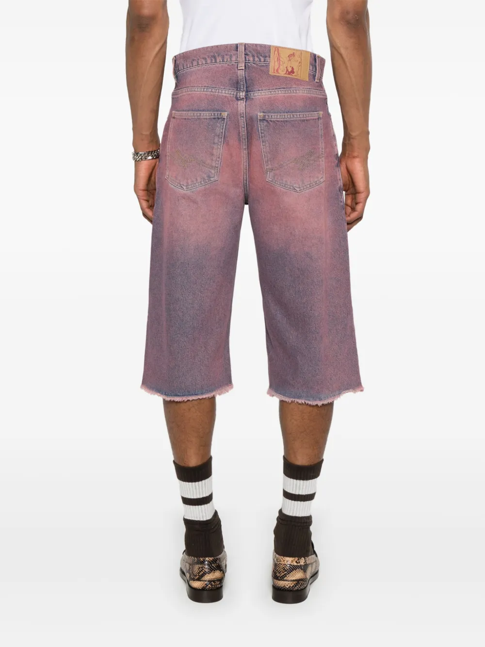 Martine Rose Jean shorts Roze