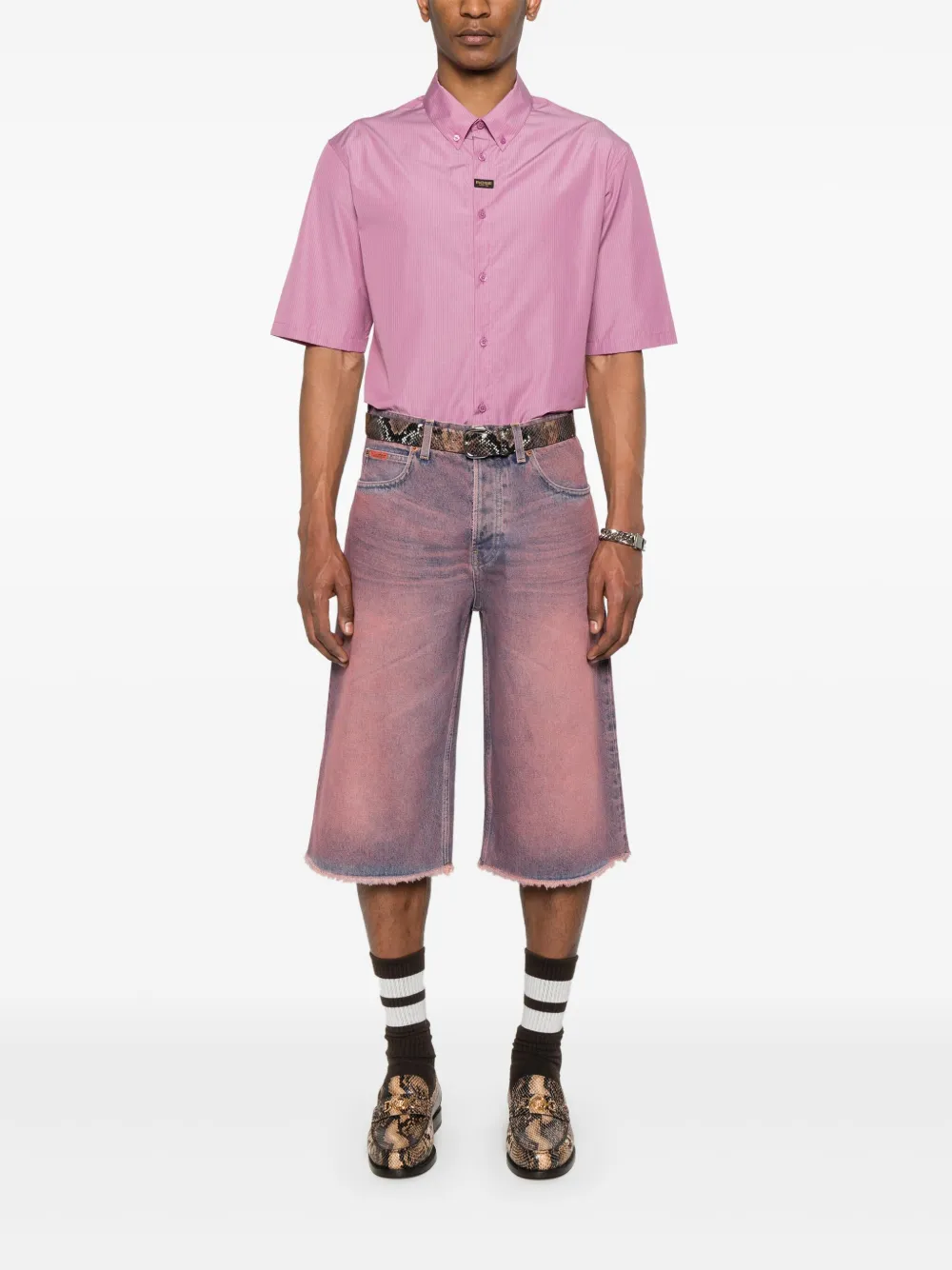 MARTINE ROSE COTTON POPLIN SHIRT 