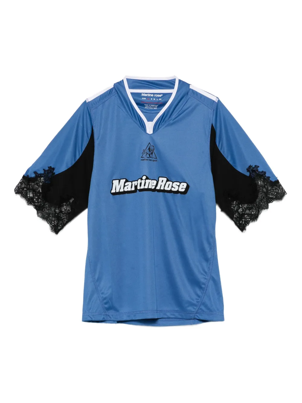 lace-trimmed football top