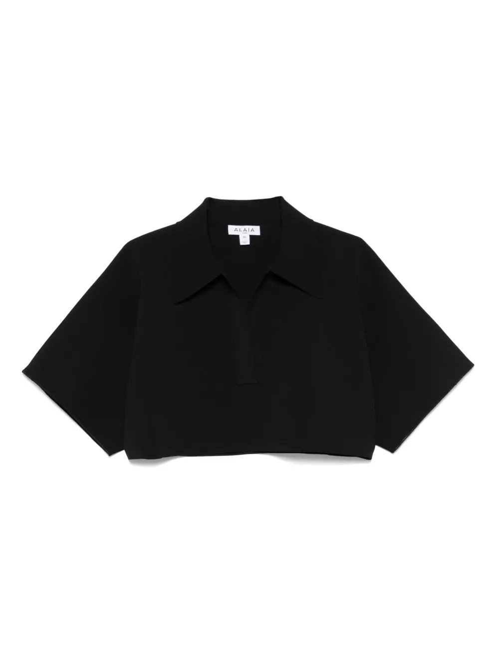 Alaïa playera tipo polo corta | negro | Image 1