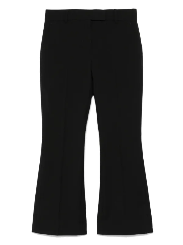 Alexandre McQueen　クロップドパンツ　センタープレス Alexander McQueen センタープレス パンツ | ブラック | FARFETCH JP