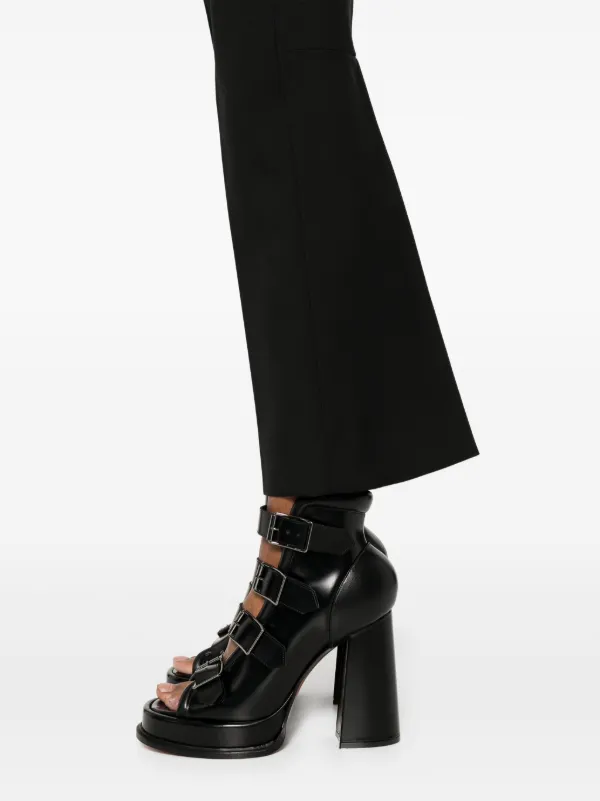 Alexander McQueen センタープレス パンツ | ブラック | FARFETCH JP