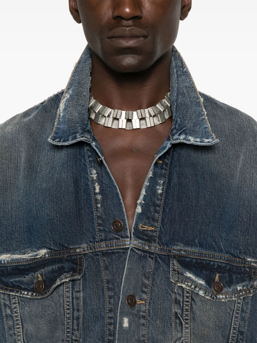 Balenciaga Denim gilet Blauw