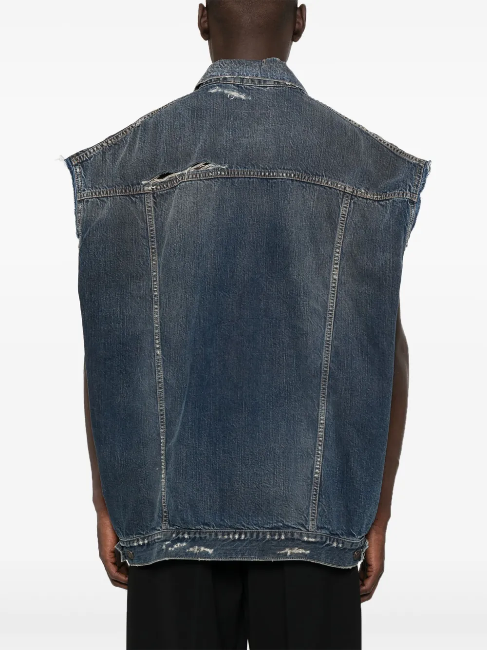 Balenciaga Denim gilet Blauw