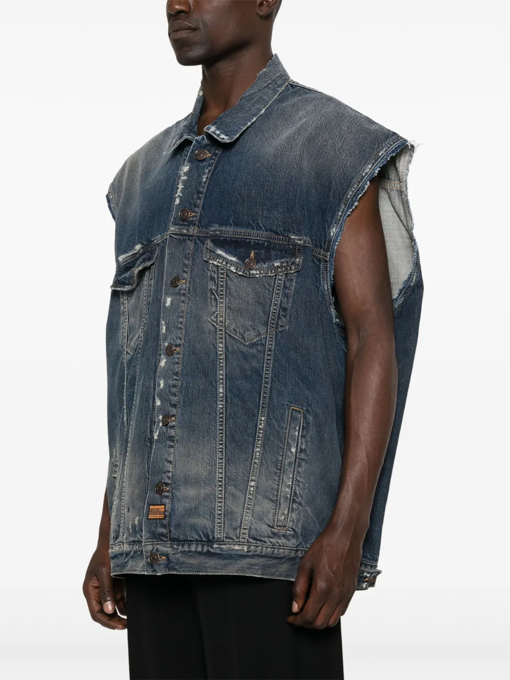 Balenciaga Denim gilet Blauw