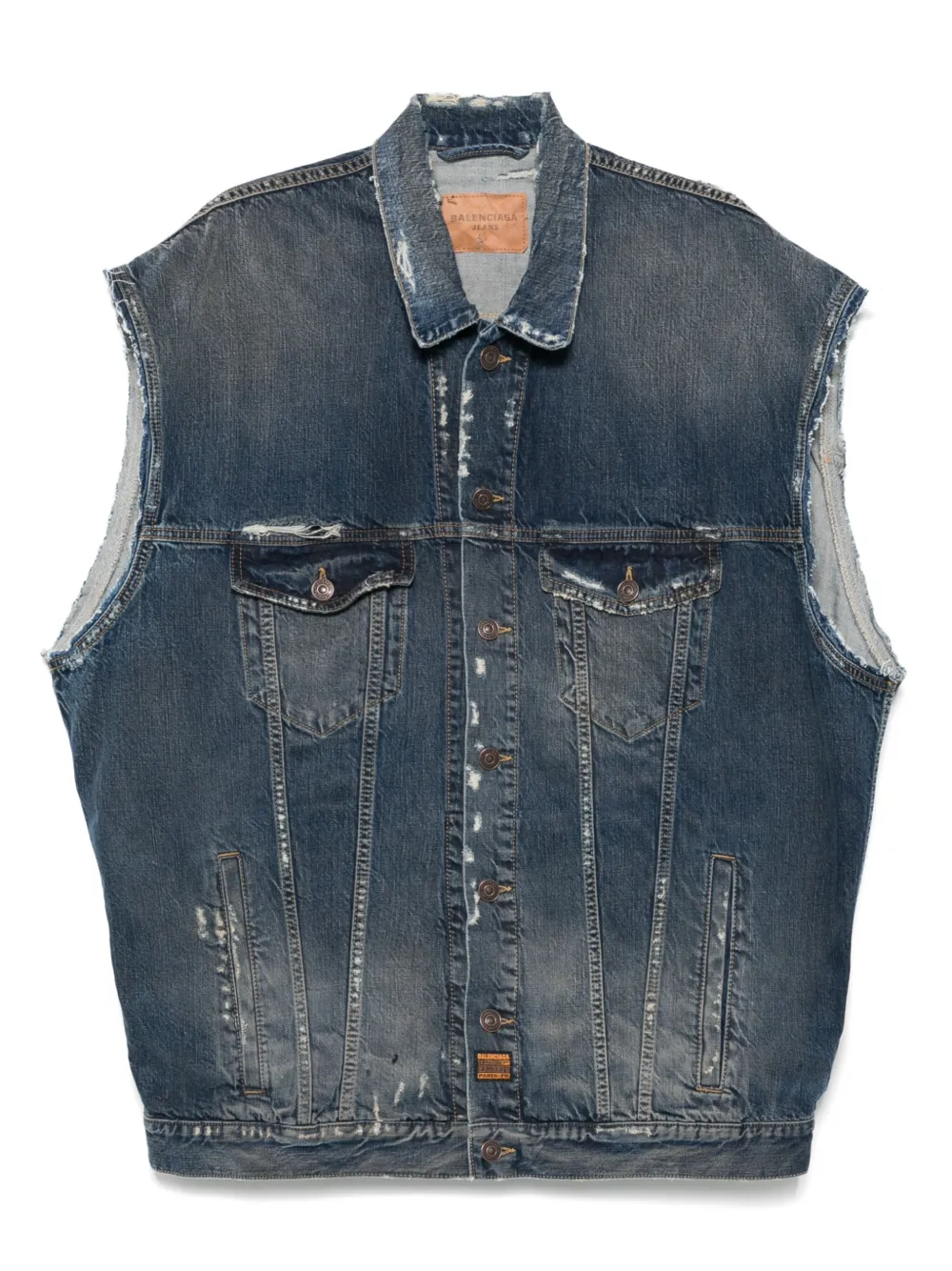 Balenciaga Denim gilet Blauw