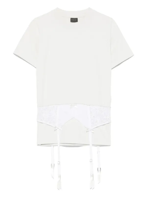 【BALENCIAGA】ウィメンズ Lingerie Tシャツ ホワイト の ウィメンズ Lingerie Tシャツ スニーカー