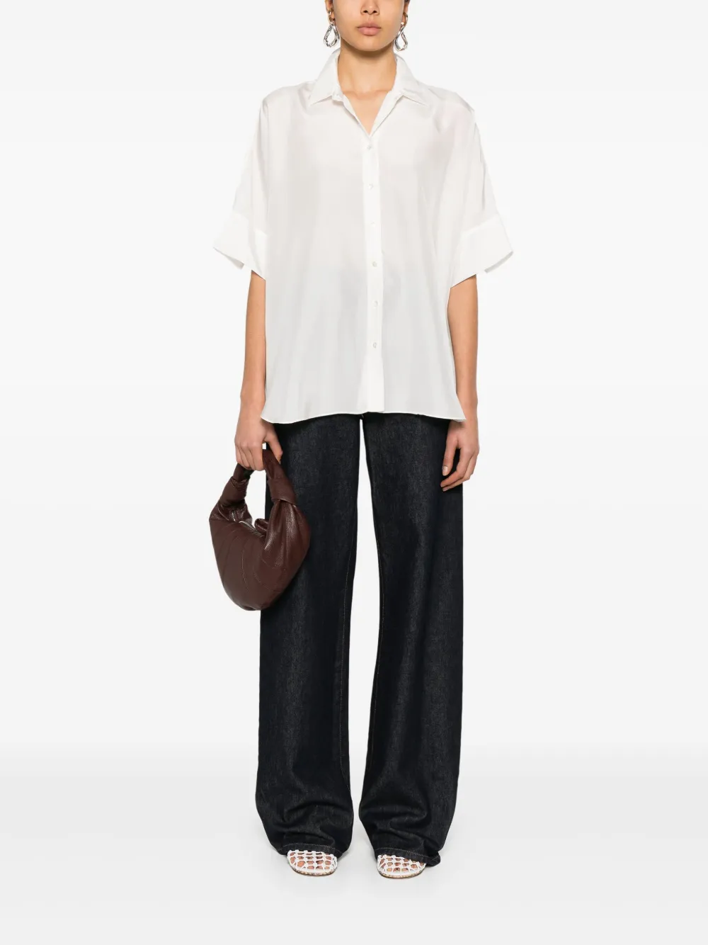 Antonelli silk shirt - Wit