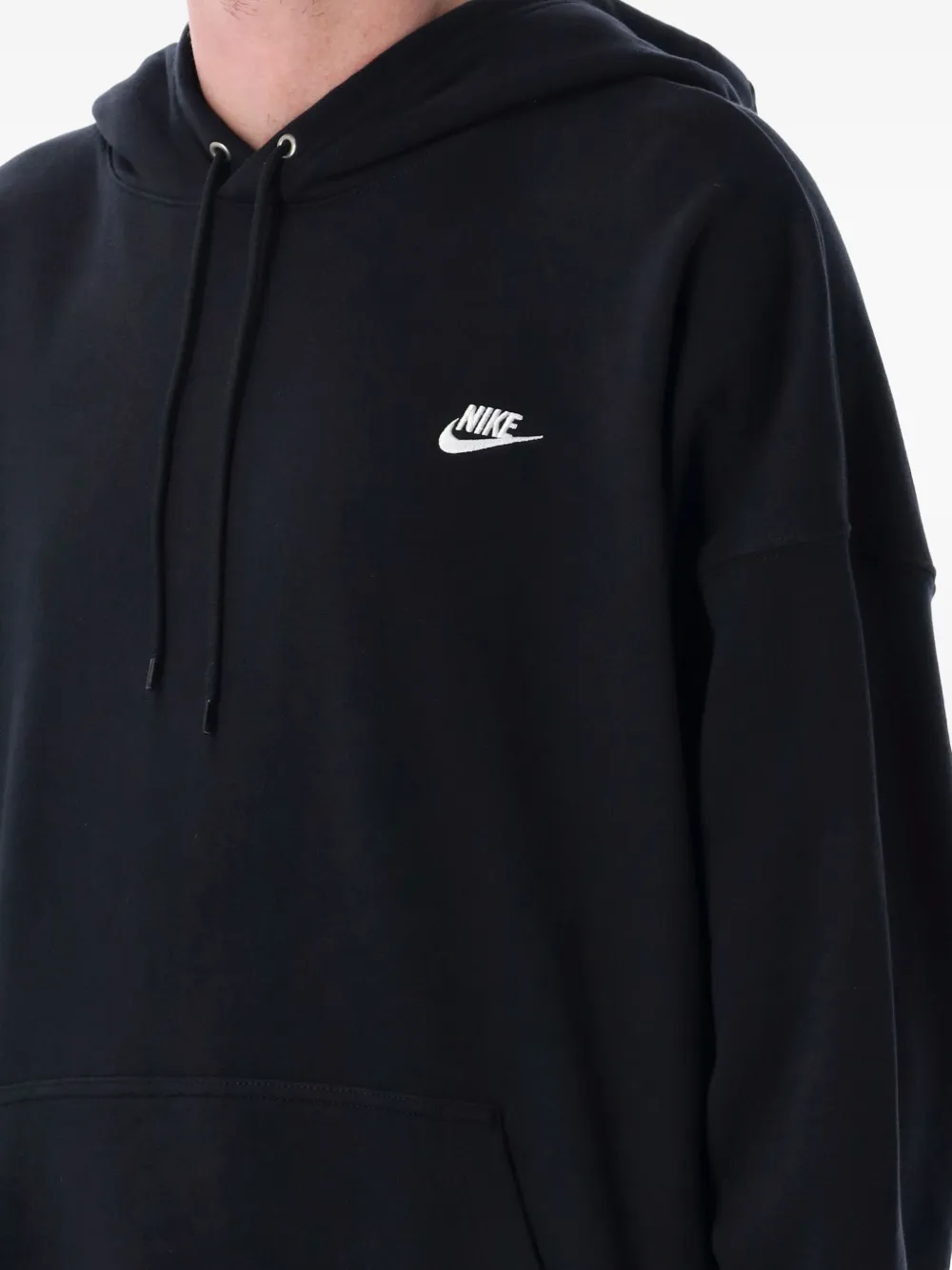 Nike Katoenen hoodie met geborduurd logo Zwart