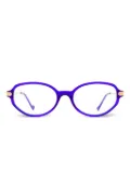 Eyepetizer Madison oval-frame glasses - Purple