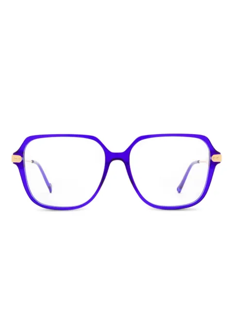Eyepetizer Park Avenue gold-detail square glasses