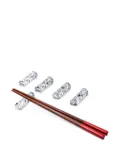 Baccarat Swing crystal chopsticks holder (set of five) - White
