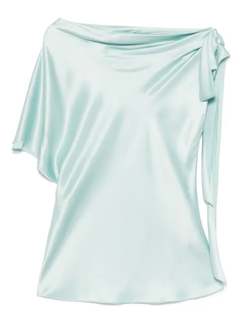 SHIATZY CHEN top con detalle de perlas y moño