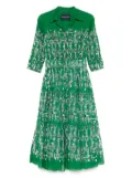 Samantha Sung Aster midi dress - Green