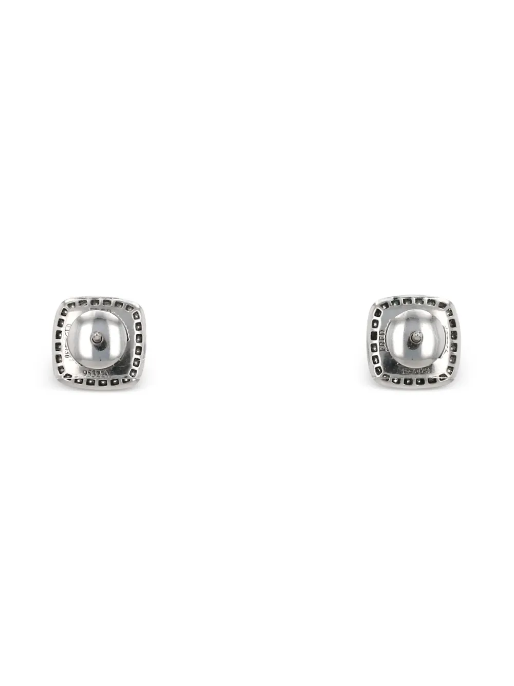 Image 2 of Fred 18K white gold Pain de Sucre diamond and topaz earrings