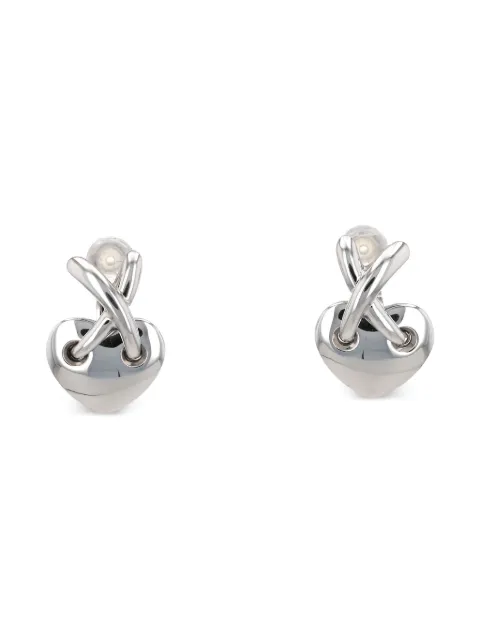 Chaumet 18K white gold Lien clip-on earrings