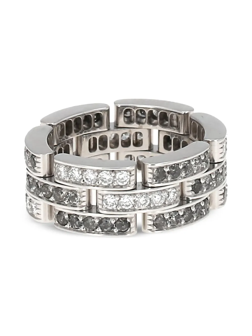 18kt white gold Maillon Panthère diamond ring