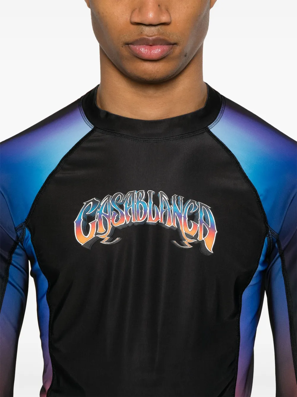 Casablanca Gradient Rash T-shirt Zwart