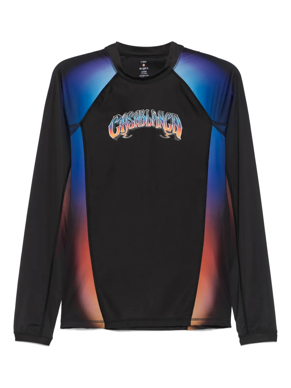Casablanca playera Gradient Rash | negro | Image 1