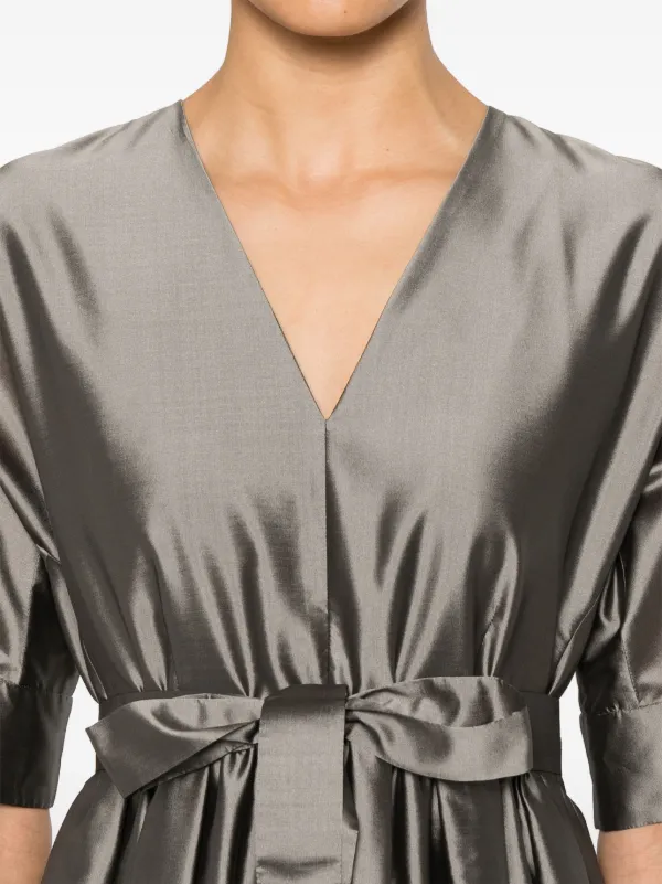 S Max Mara Viola Midi Dress | Grey | FARFETCH