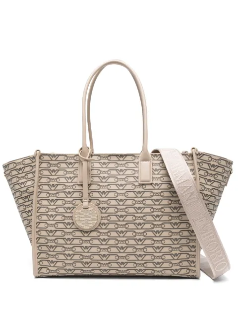 Emporio Armani logo-motif tote bag