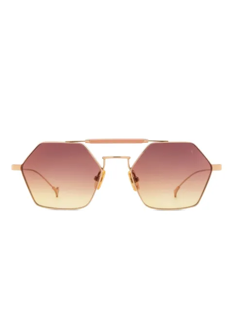 Eyepetizer lentes de sol Havana con armazón geométrica