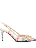 Valentino Garavani VLogo Signature slingback pumps - Neutrals