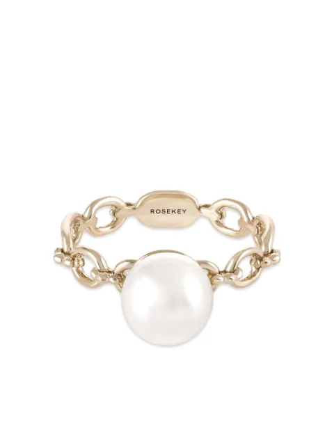 ROSEKEY 18K yellow gold Justify My Love Akoya pearl ring
