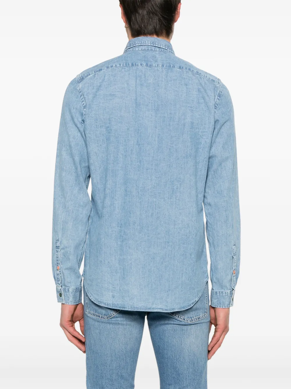 PS Paul Smith Chambray overhemd Blauw