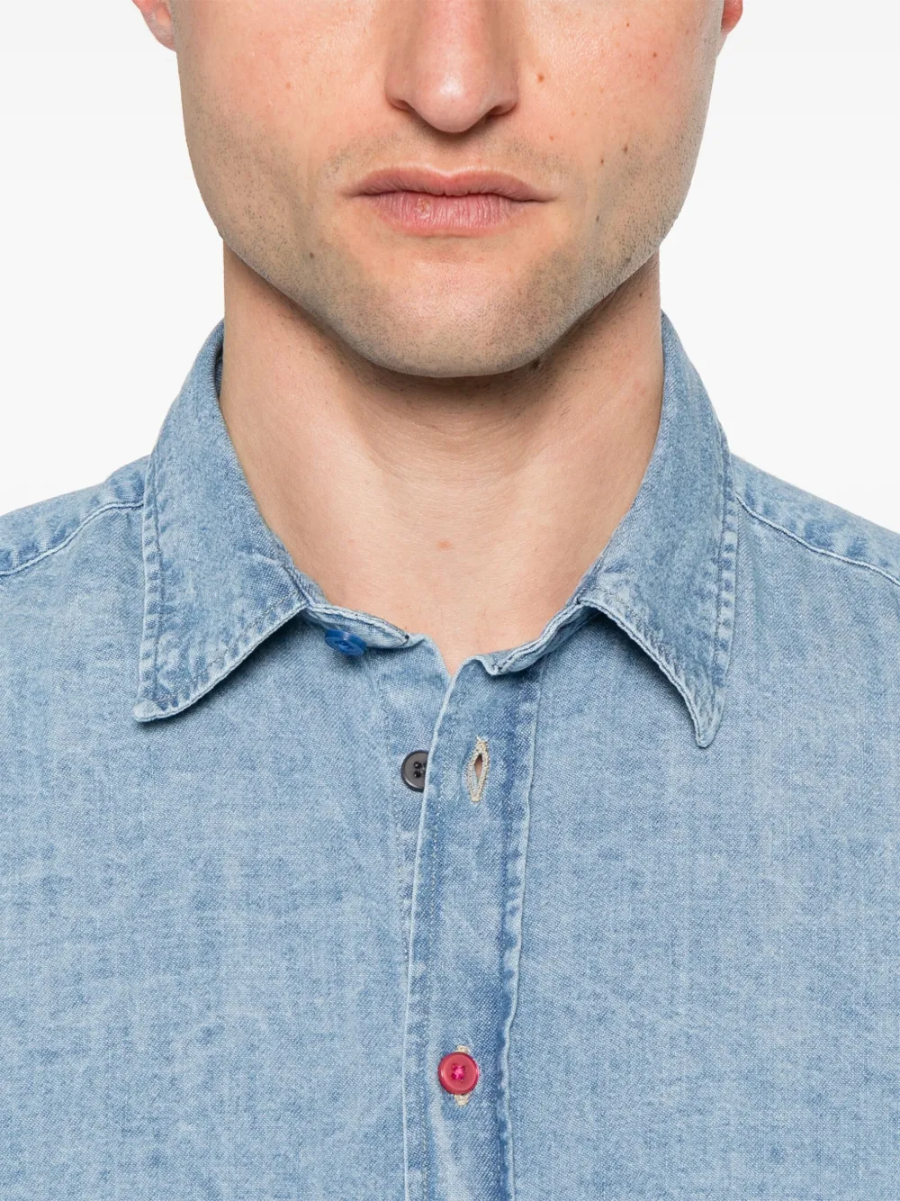PS Paul Smith Chambray overhemd Blauw