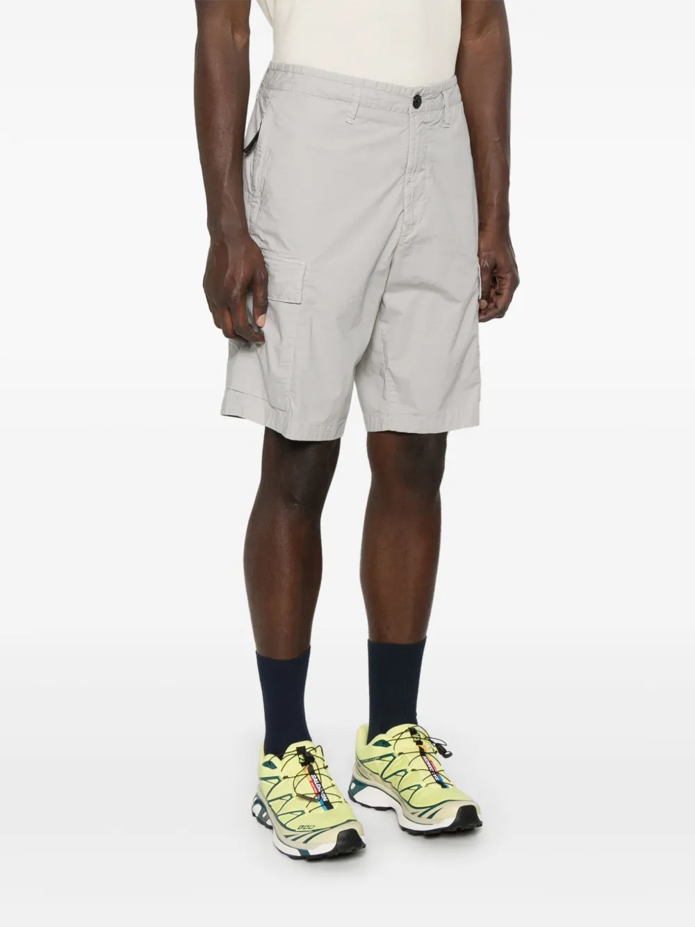 Stone Island Shorts met Compass-logopatch Grijs