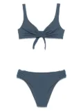 Fisico logo-patch bikini - Blue