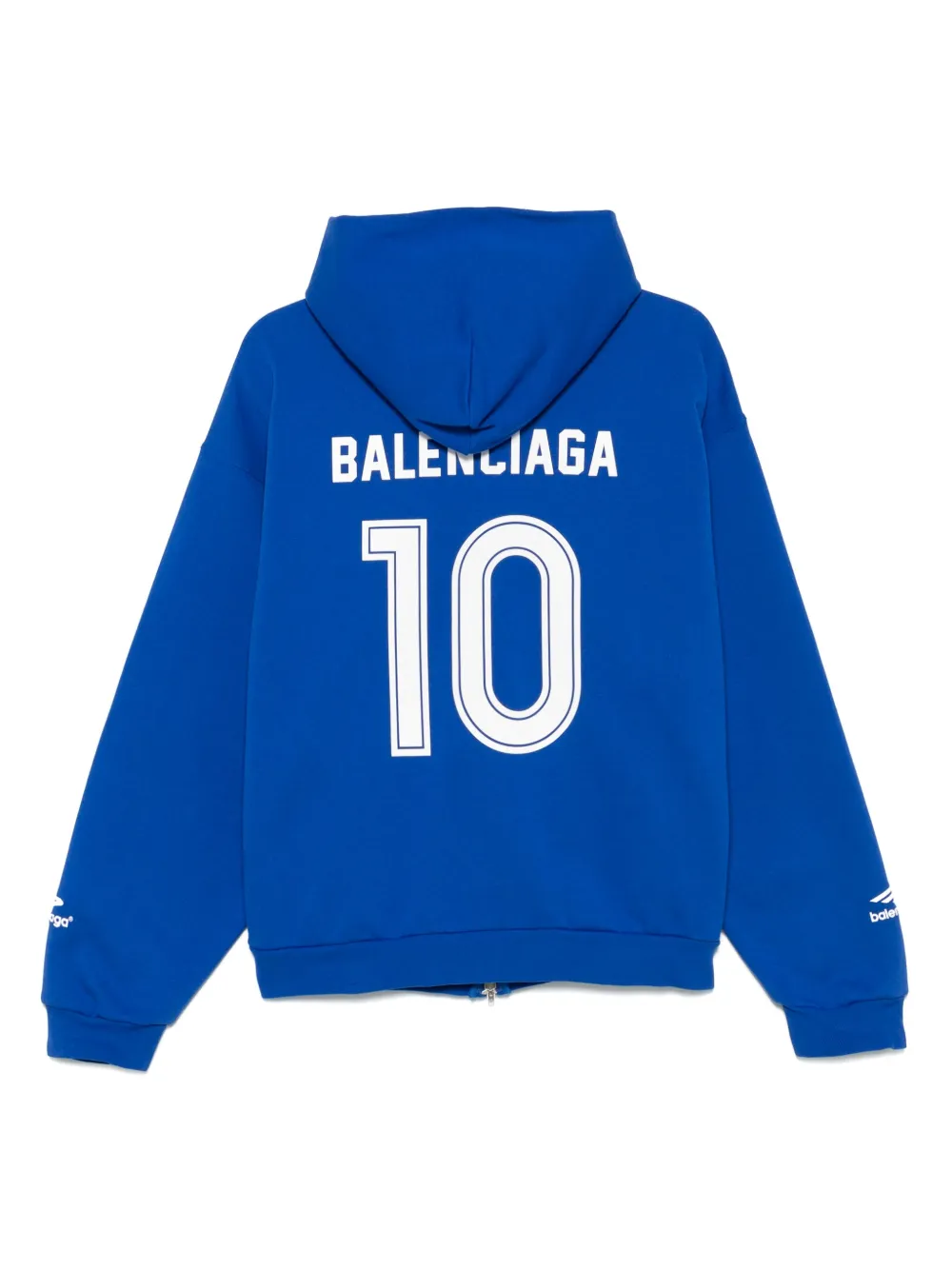 Balenciaga Hoodie met logo Blauw