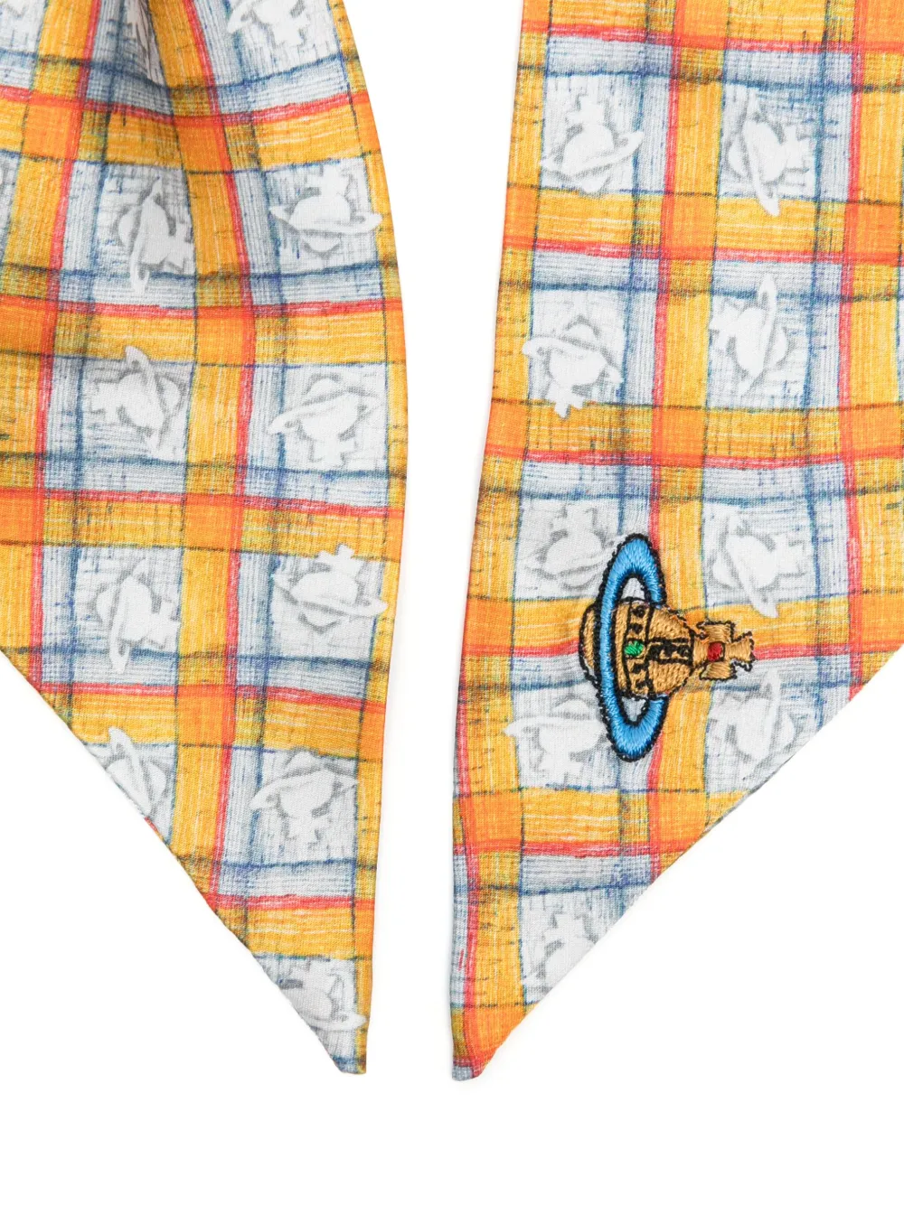 Vivienne Westwood checked Orb scrunchie | Image 2
