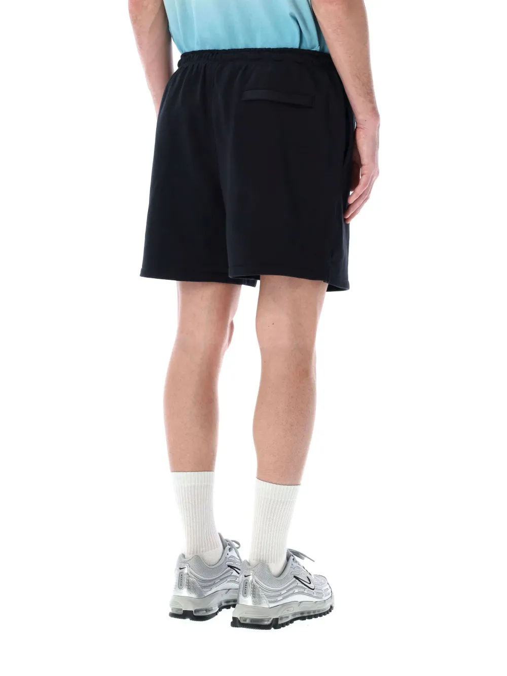 Nike Swim Engineered Solid Color Swim Shorts With Back Pocket In Black