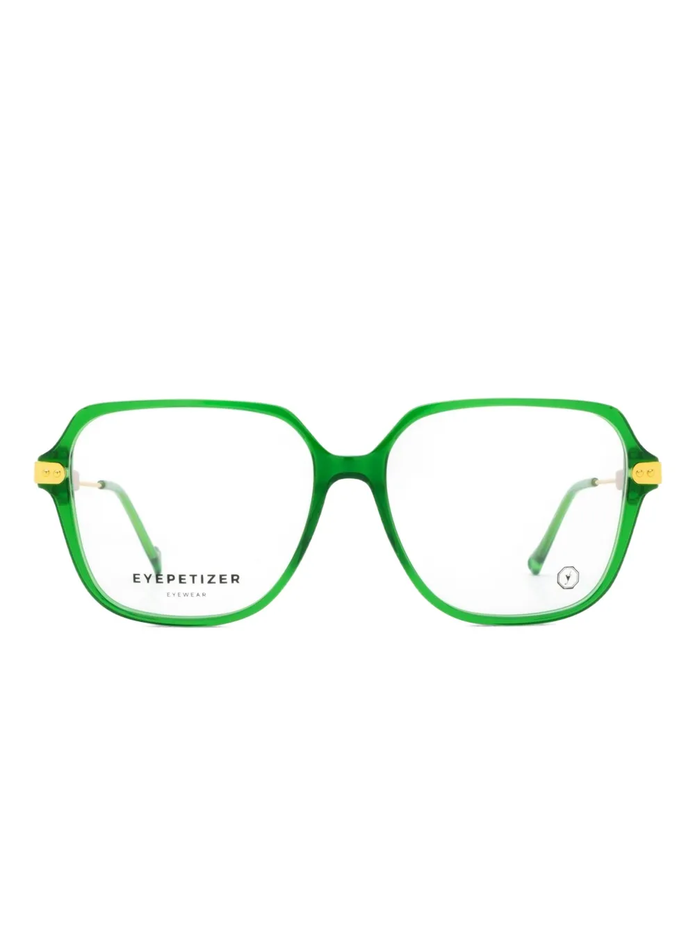 Eyepetizer Broadway square glasses | Green | Image 1