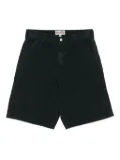 Stüssy washed-effect canvas shorts - Black