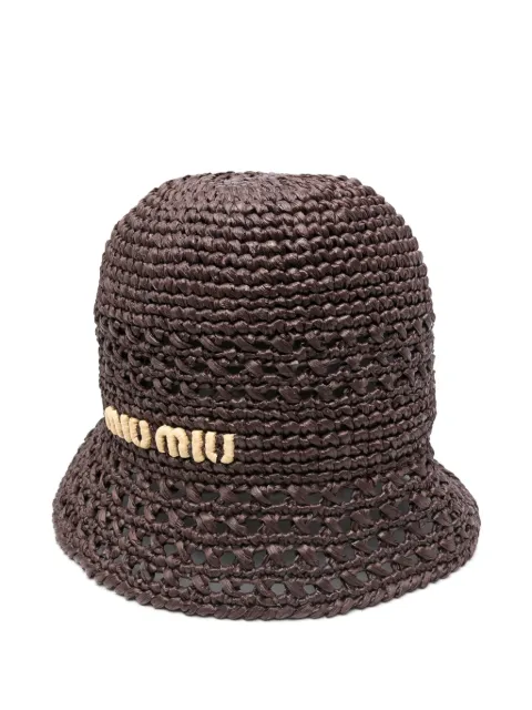Miu Miu interwoven-design bucket hat