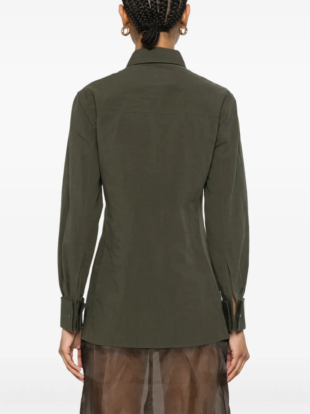 Saint Laurent Cassandre blouse Groen