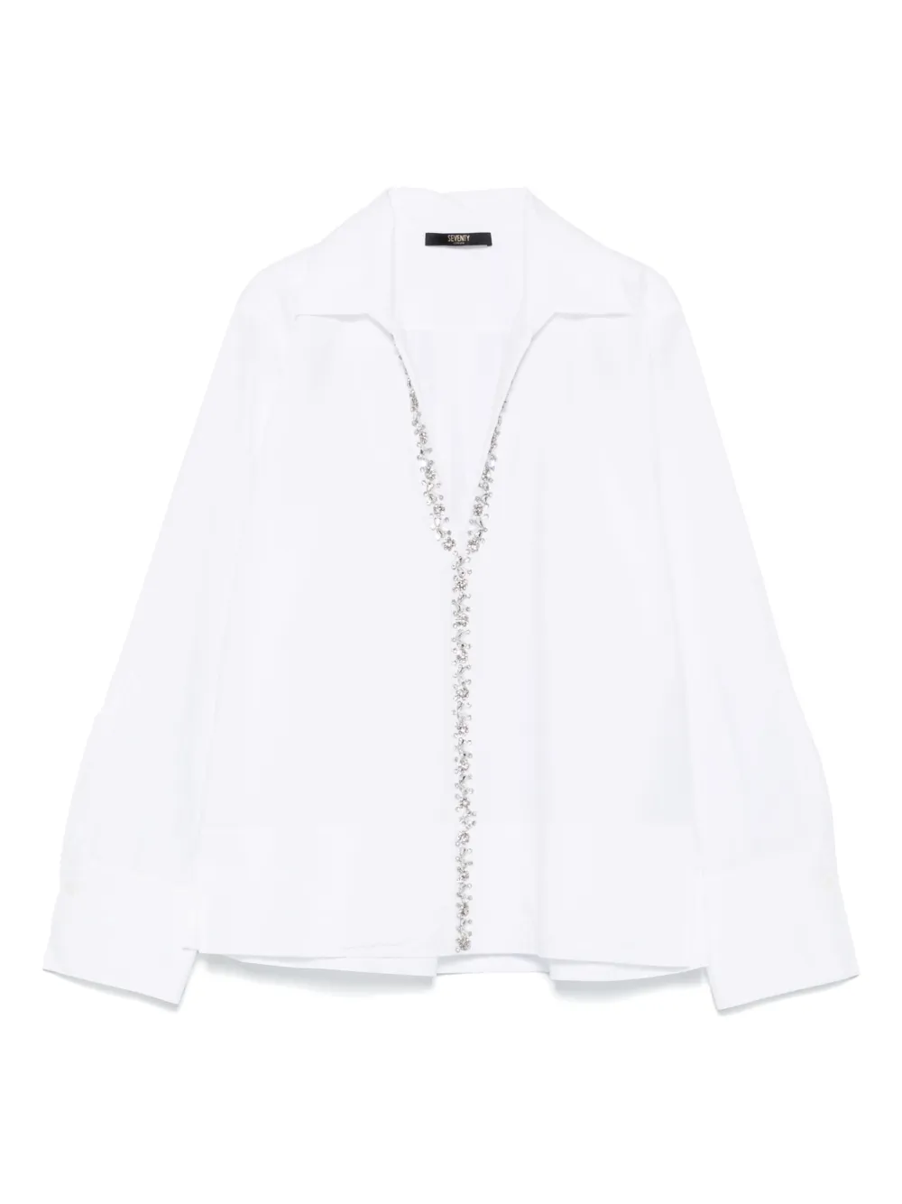 Seventy crystal-embellishment blouse | White | Image 1