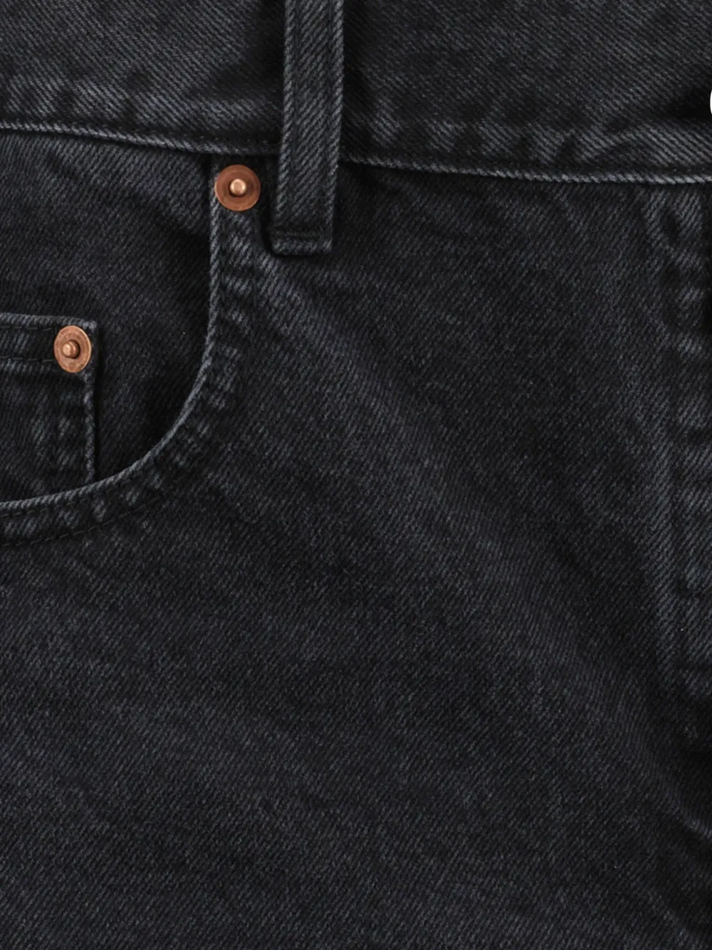 Saint Laurent Katoenen straight jeans Zwart