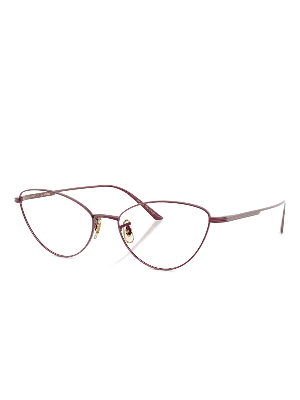 Oliver Peoples 1988RX metal cat-eye glasses Rood