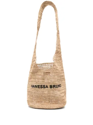 Vanessa Bruno ラフィア ショルダーバッグ | ニュートラル | FARFETCH JP