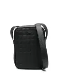 Emporio Armani embossed-logo messenger bag - Black