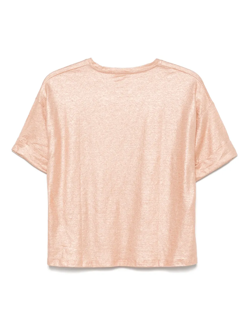MAJESTIC METALLIC-EFFECT T-SHIRT