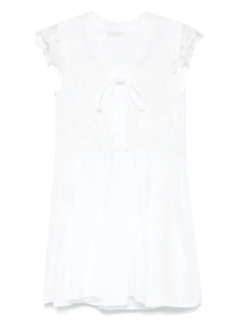 MAURIZIO MYKONOS vestido corto con detalle de encaje