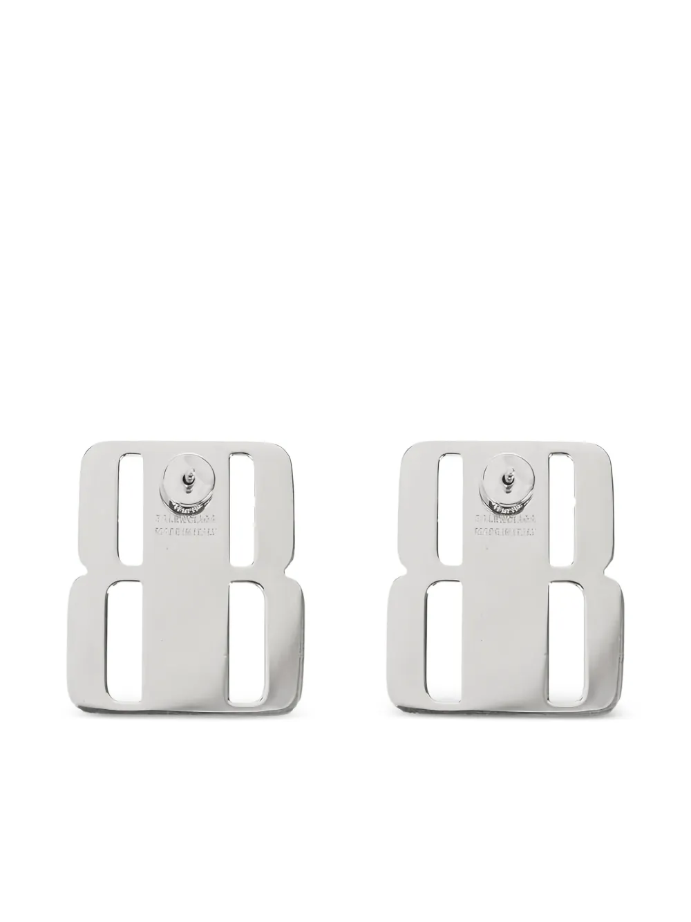 Balenciaga aretes con placa de número | Hombre | Image 2