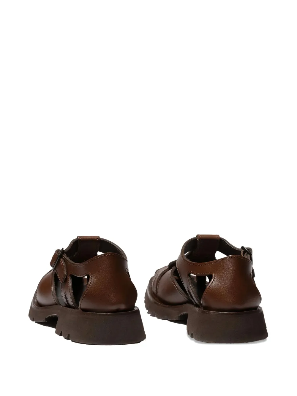 Hereu leather sandals Brown
