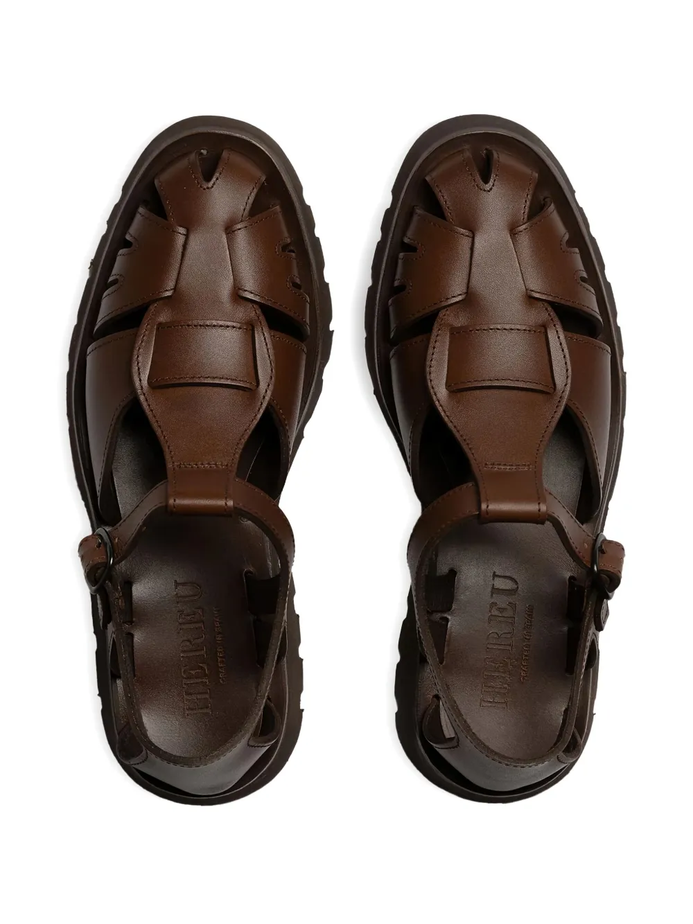Hereu leather sandals Brown